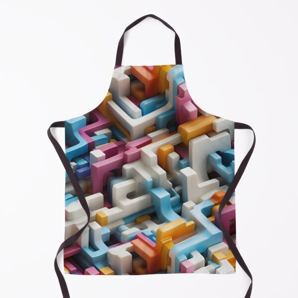 Item preview, Colorful 3d maze pattern designed and sold by enipra.