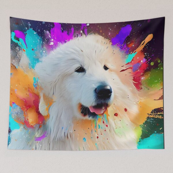 Item preview, Kuvasz Splash Art designed and sold by The Digital Compass.