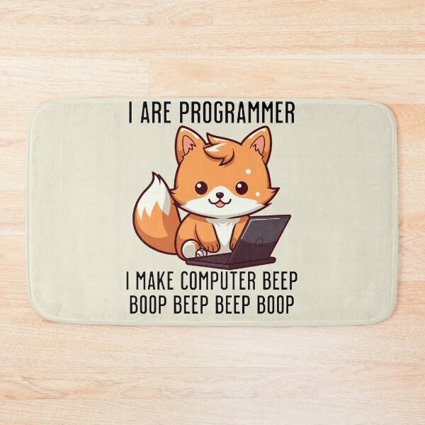 Item preview, I Are Programmer Funny Kawaii Red Fox Programmer designed and sold by LOT7Clothing.