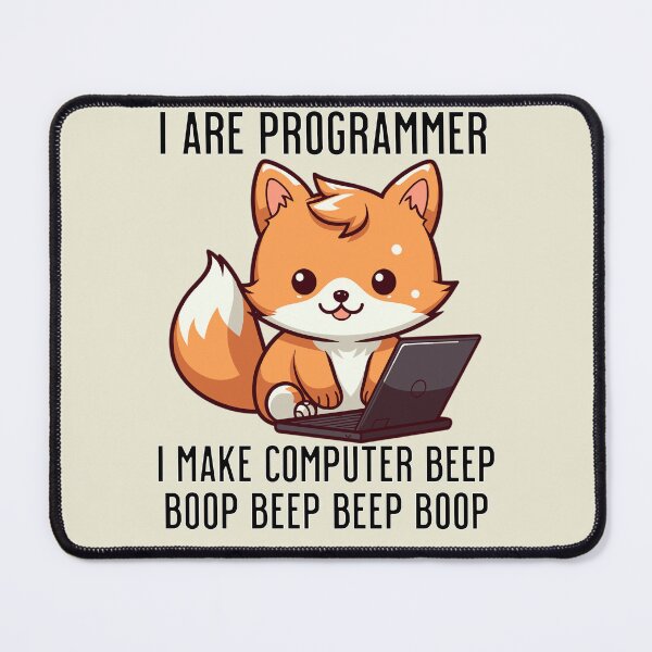Item preview, I Are Programmer Funny Kawaii Red Fox Programmer designed and sold by LOT7Clothing.