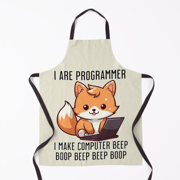 Item preview, I Are Programmer Funny Kawaii Red Fox Programmer designed and sold by LOT7Clothing.