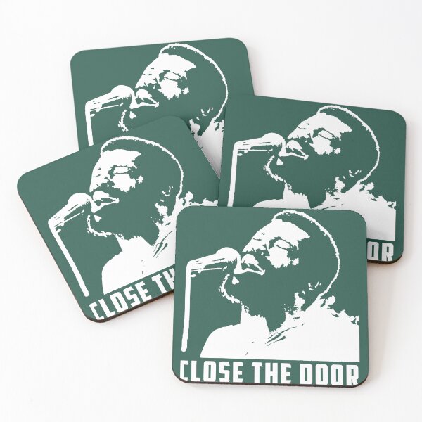 Item preview, Black and white close the door Teddy Pendergrass designed and sold by MalyHolmes.
