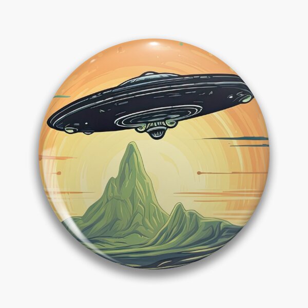 Item preview, flying saucer over the desert designed and sold by abmkf.