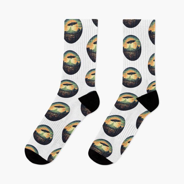 Item preview, flying saucer over the desert designed and sold by abmkf.