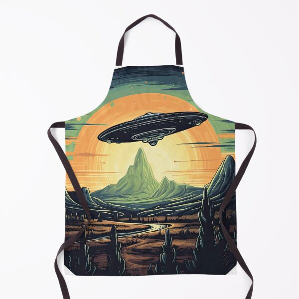Item preview, flying saucer over the desert designed and sold by abmkf.