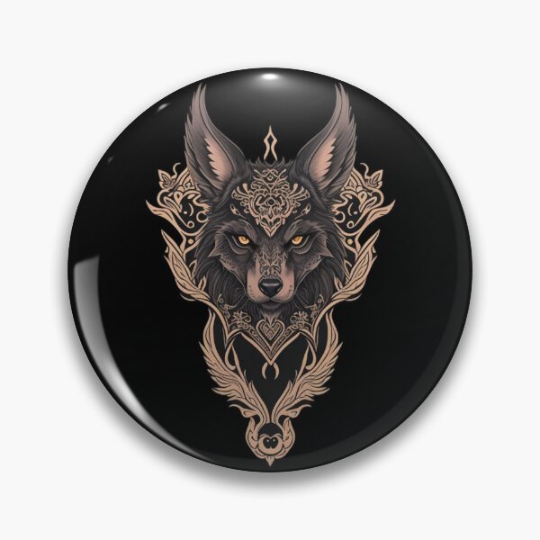 Item preview, Pale Wolf Tattoo designed and sold by Alahchin Art.
