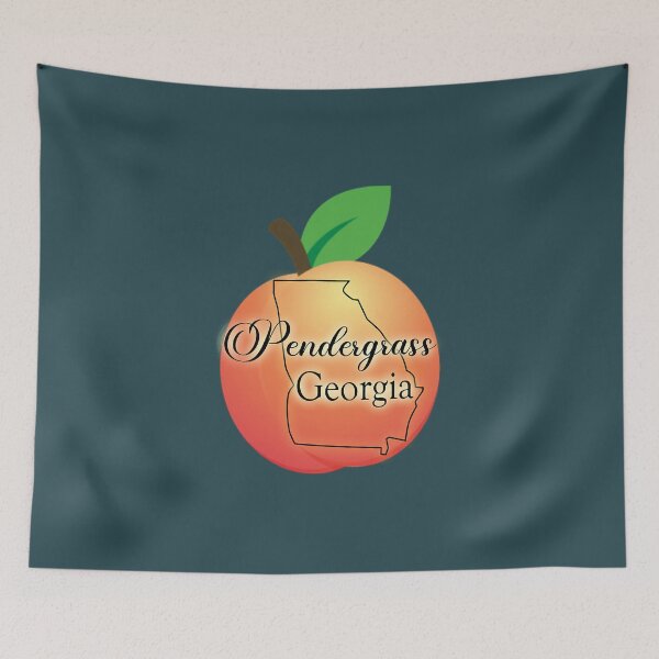 Item preview, Pendergrass Georgia Outline on Peach  designed and sold by MalyHolmes.
