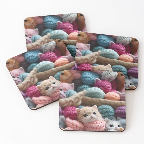 Item preview, Adorable Crocheted Baby Amigurumi Animals Seamless Pattern designed and sold by AlienSkinEyes.