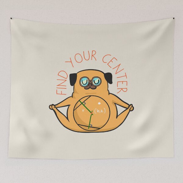 Item preview, Find Your Center Pug Yoga designed and sold by Huebucket.