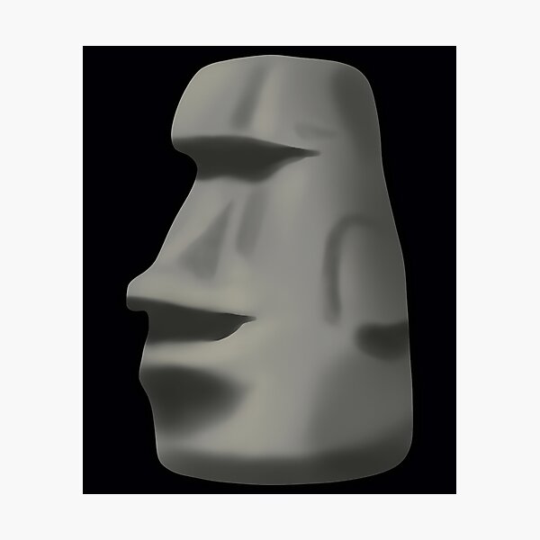 Time for the ultimate battle: Moai emoji for Android (pictured