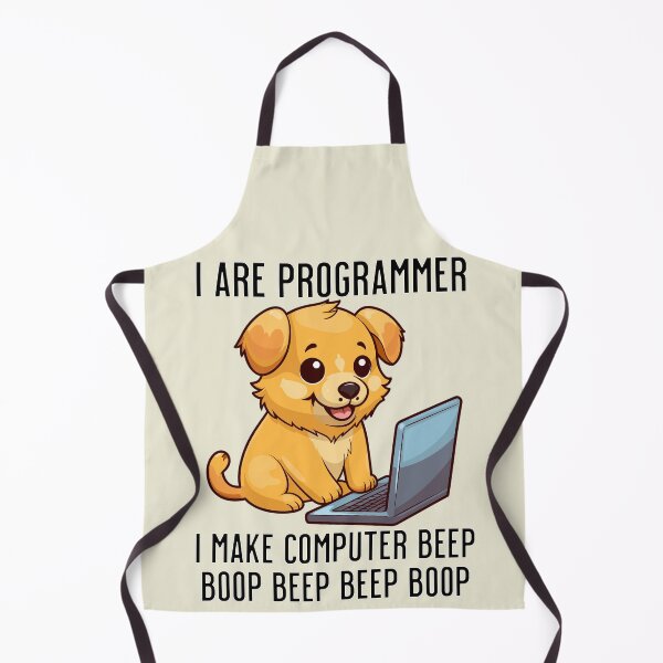 Item preview, I Are Programmer Funny Kawaii Cute Dog Programmer designed and sold by LOT7Clothing.