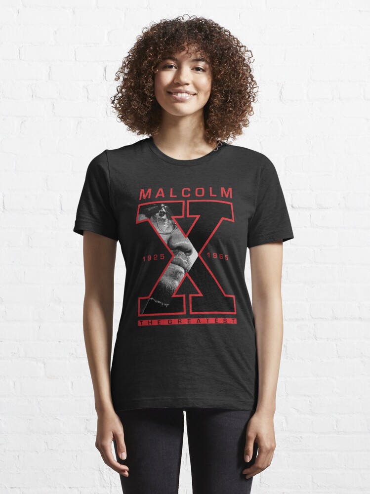 Malcolm x Black and Red Baseball Jersey 2XL