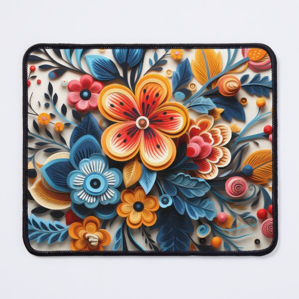 Item preview, Folkloric Floral Elegance Pattern designed and sold by AIPICCRAFT.
