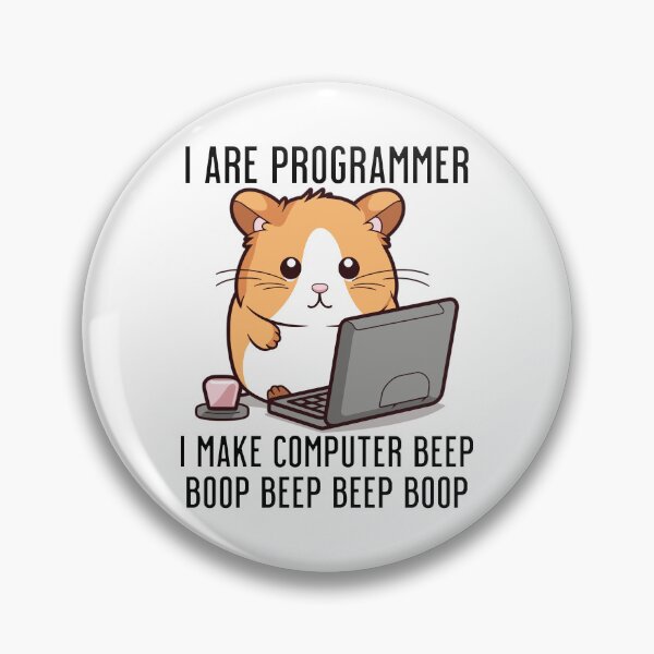 Item preview, I Are Programmer Funny Kawaii Cute Hamster Programmer designed and sold by LOT7Clothing.