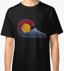 Colorado Flag Themed Mountain Scenery Classic T-Shirt