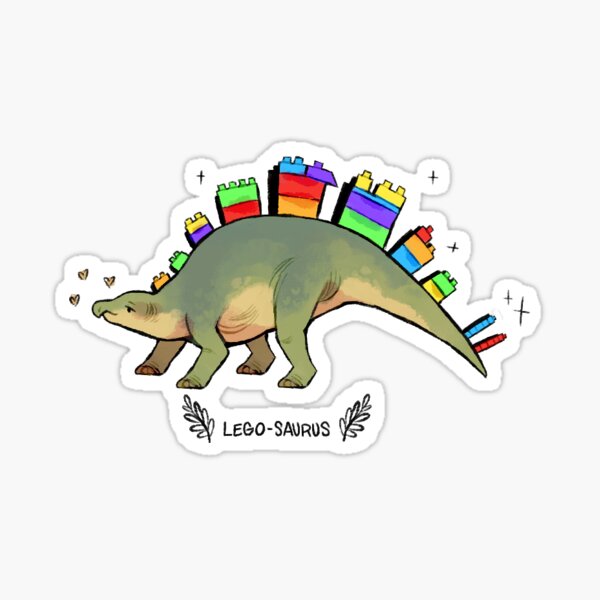 Lego-saurus Sticker