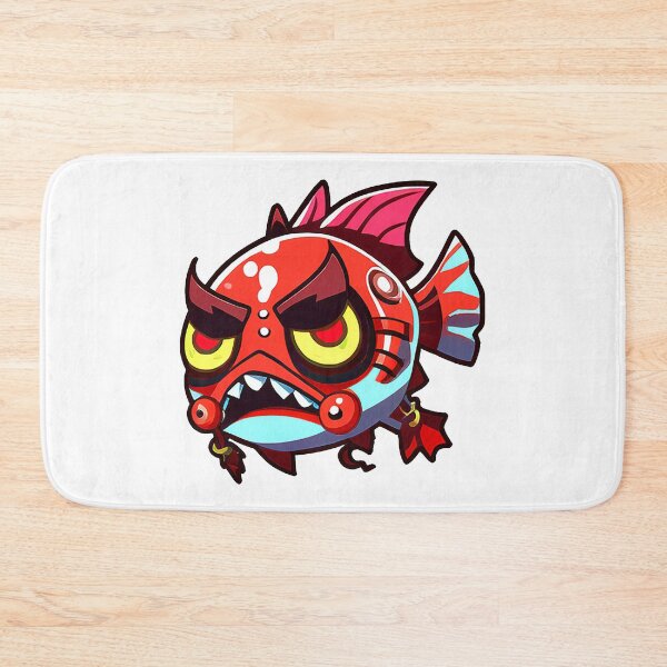 Item preview, angry red fish designed and sold by wlestakaviana.