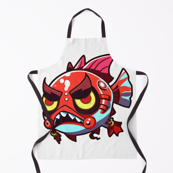 Item preview, angry red fish designed and sold by wlestakaviana.
