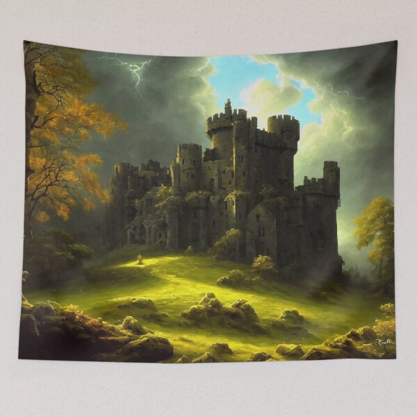Item preview, Old English castle ruins designed and sold by M-Y-A-R-T-.