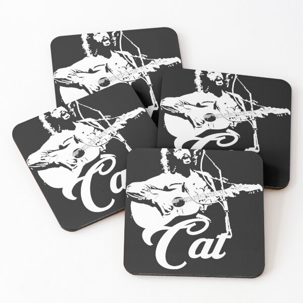 Item preview, Cat Stevens White Stencil Essential Funny designed and sold by DawsonKrauss3.
