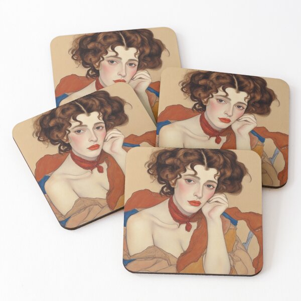 Item preview, Portrait of a Woman, Colored Expressionist designed and sold by jsebouvi.