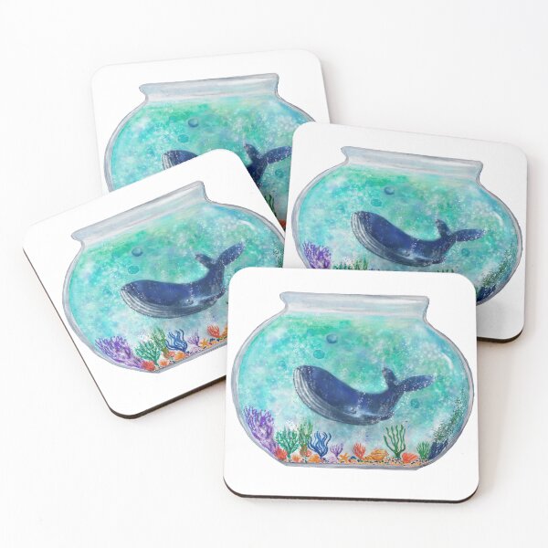Item preview, Ballena en una pecera designed and sold by carahodgsonart.