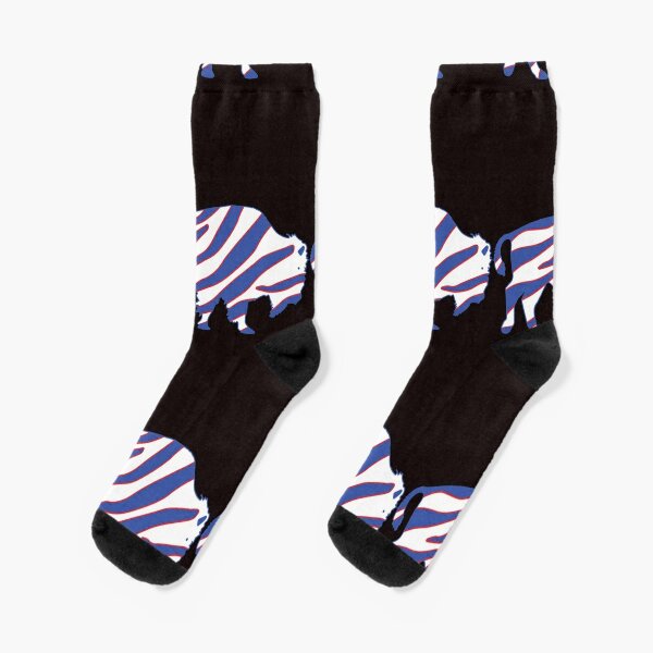 Bills Zubaz Socks – Tilted Buffalo