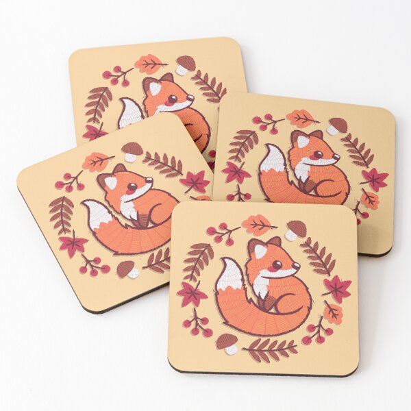 Item preview, Fox embroidery patch designed and sold by NemiMakeit.