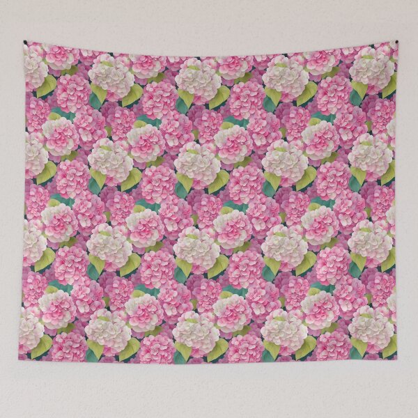 Item preview, Watercolor Pink Hydrangea Flower  designed and sold by PuralunaCreations.