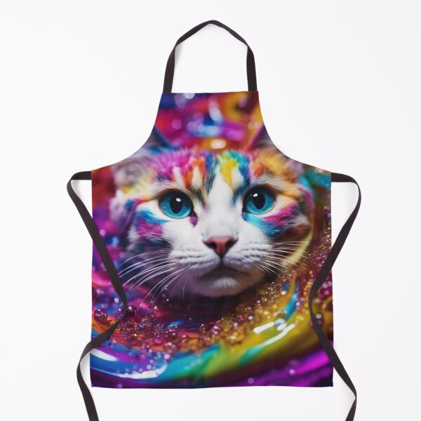 Item preview, Cat in the swirl of colors designed and sold by Girih.