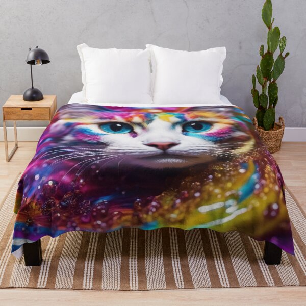 Item preview, Cat in the swirl of colors designed and sold by Girih.