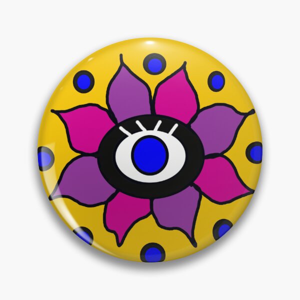Aperçu de l'œuvre fleur d'oeil sur fond jaune créée et vendue par MsRedFox.