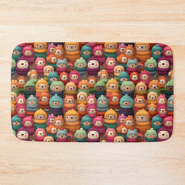 Item preview, Adorable Crocheted Baby Amigurumi Animals Seamless Pattern designed and sold by AlienSkinEyes.