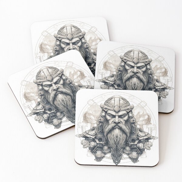 Item preview, Cyber Dwarf Warrior. designed and sold by InfinityCircle.