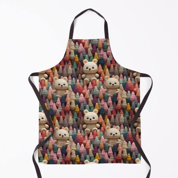 Item preview, Adorable Crocheted Baby Amigurumi Animals Seamless Pattern designed and sold by AlienSkinEyes.