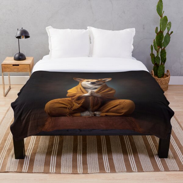Item preview, corgi meditando designed and sold by the99thstudio.