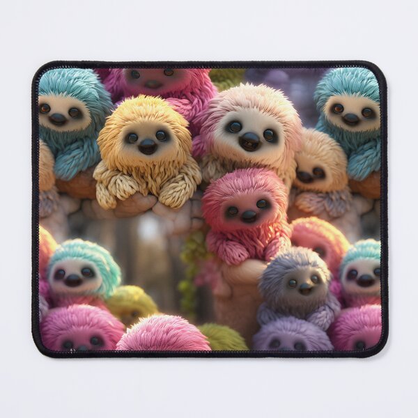 Item preview, Adorable Crocheted Baby Amigurumi Animals Seamless Pattern designed and sold by AlienSkinEyes.