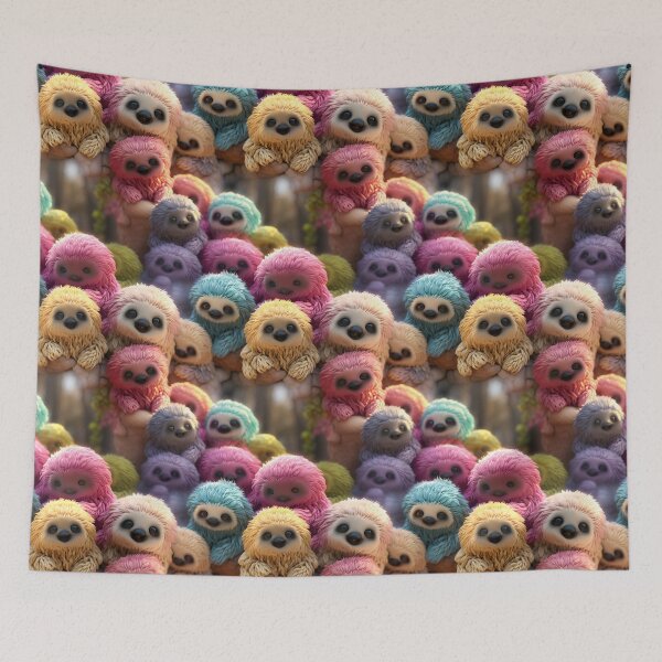 Item preview, Adorable Crocheted Baby Amigurumi Animals Seamless Pattern designed and sold by AlienSkinEyes.
