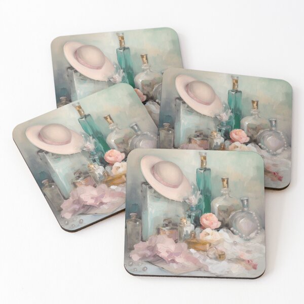 Artikelvorschau, Kokettes ästhetisches Vintage-Gemälde eines rosa Hutes entworfen und verkauft von Coquette Art.