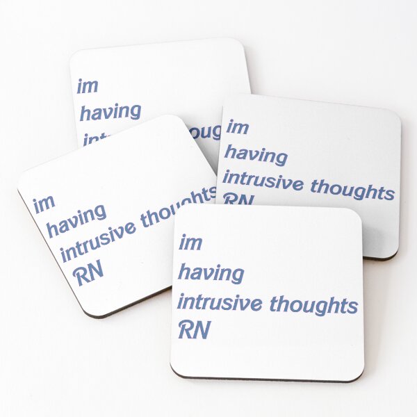 Item preview, im having intrusive thoughts  designed and sold by Pro tees.