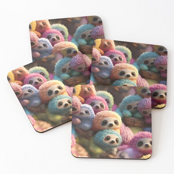 Item preview, Adorable Crocheted Baby Amigurumi Animals Seamless Pattern designed and sold by AlienSkinEyes.