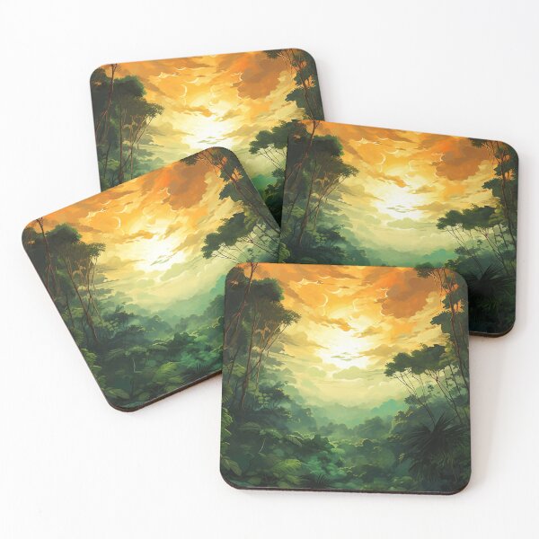 Item preview, Sunset Majesty - Jungle Canopy View designed and sold by OdysseyArtworks.