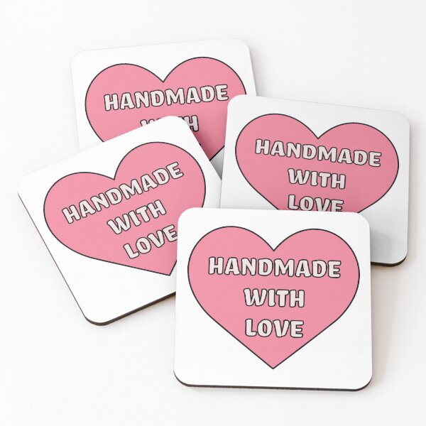 Item preview, Handmade With Love Pink Heart designed and sold by Maeve-Design.