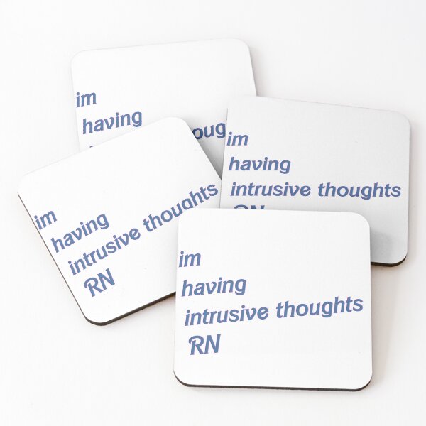 Item preview, im having intrusive thoughts RN designed and sold by Pro tees.