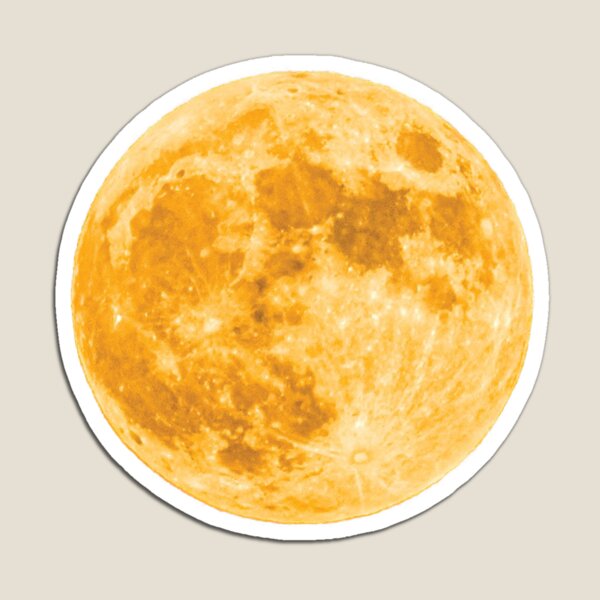 Item preview, Yellow Full Moon | Night Vibe Mood -  designed and sold by PurpleLoveStore.