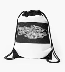 Love Lives Mystic Swirling Skull Drawstring Bag