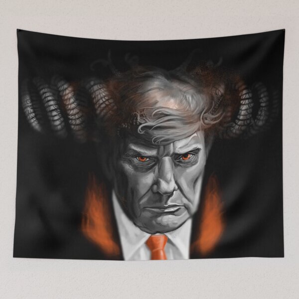 Item preview, Evil Trump Doom master painting designed and sold by AK-Hevonen.