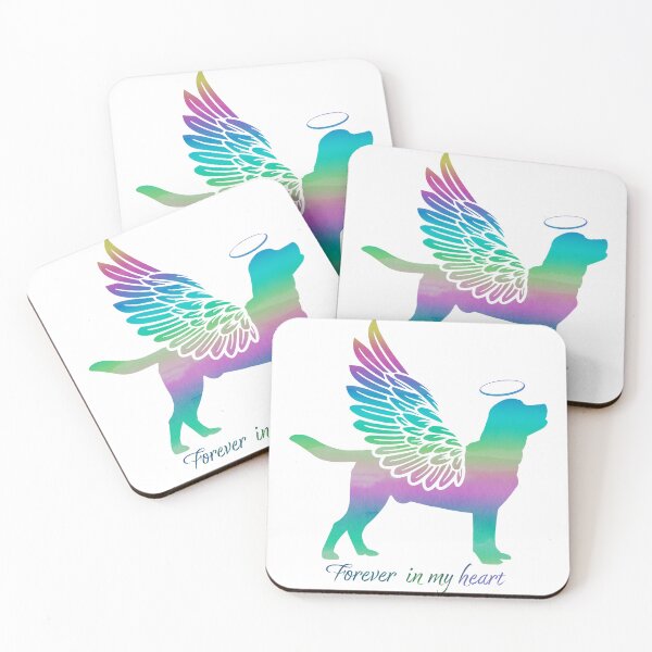 Item preview, Labrador Angel Wings Rainbow Bridge Pet Loss keepsakes designed and sold by ElizInspires.
