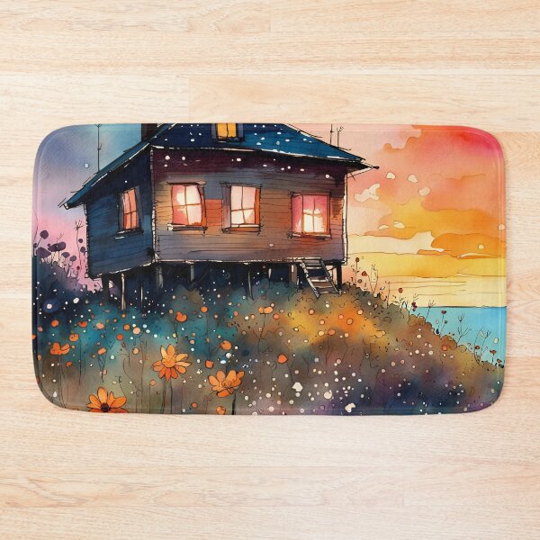 Item preview, Wooden house on a hill designed and sold by REALDesign-Shop.