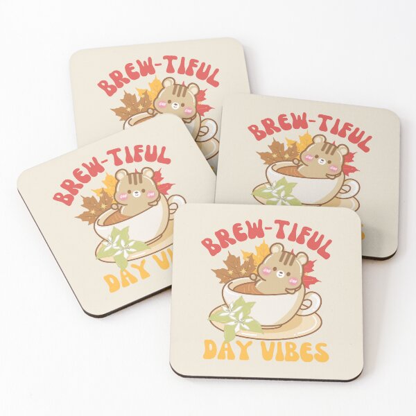 Item preview, Cute Kawaii Chipmunk Brew-tiful Day Vibes designed and sold by cutecozynook.